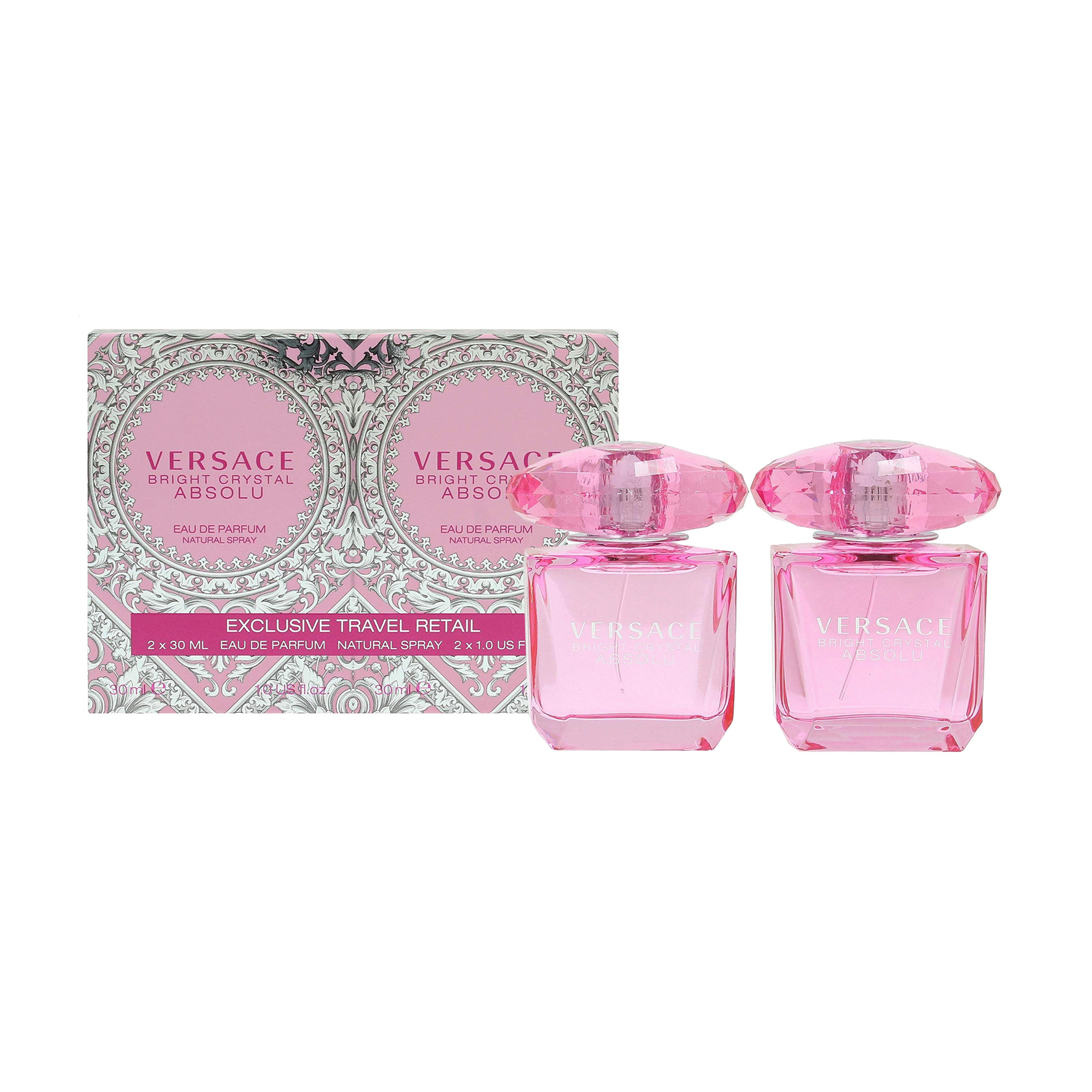 Парфумований набір жіночий Versace Bright Crystal Absolu (парфумована вода, 30 мл + парфумована вода, 30 мл)